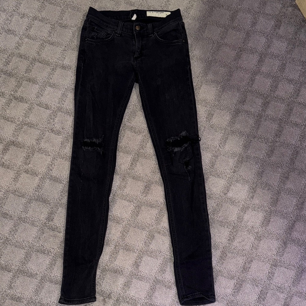 rag & bone Black Skinny Jeans
